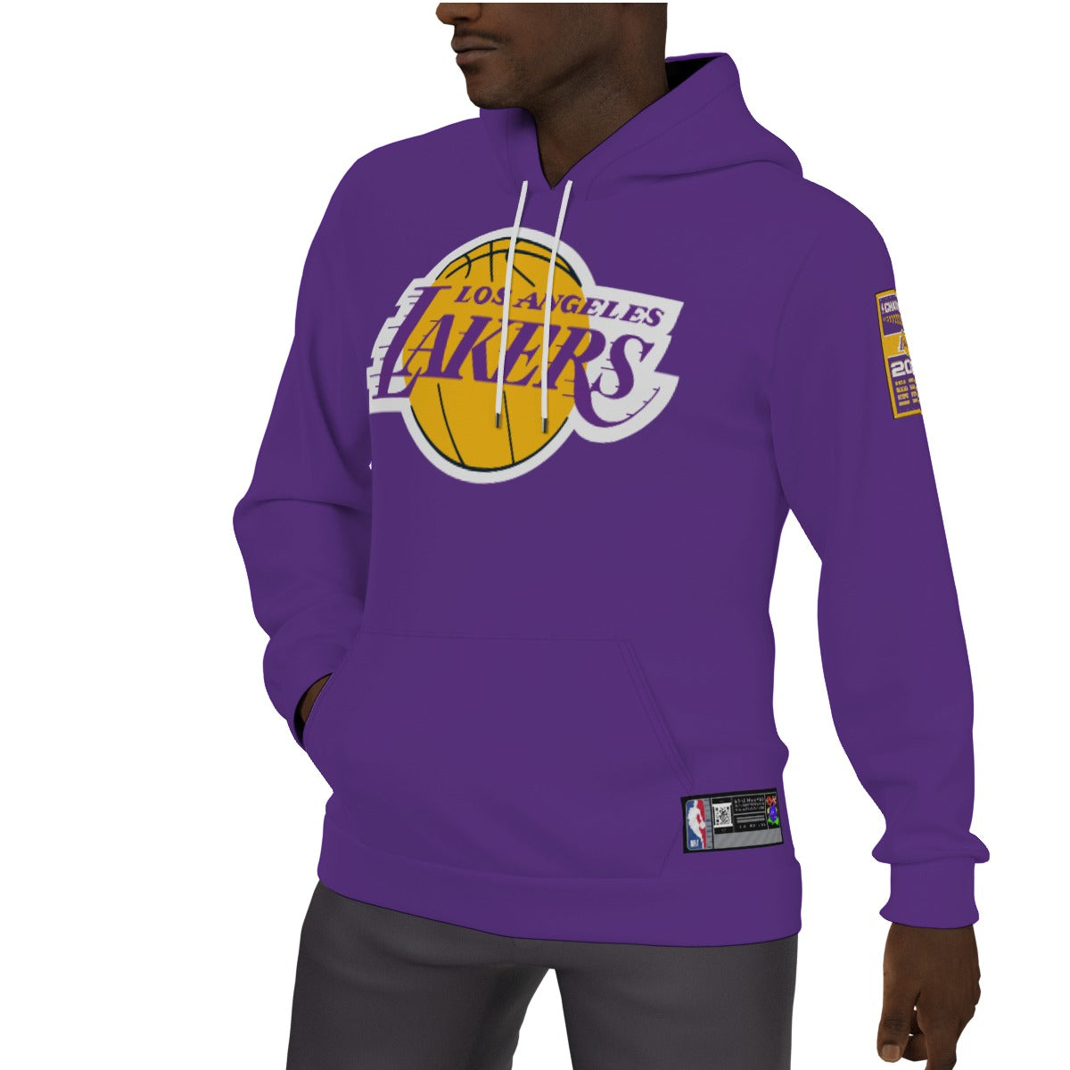 Los Angeles Lakers Fleeced Lined Purple Hoodie