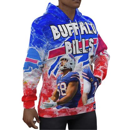 Buffalo Bills 2024 Electric Clouds Hoodie