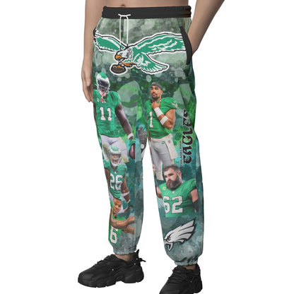 Philadelphia Eagles Casual Pants Team Collage