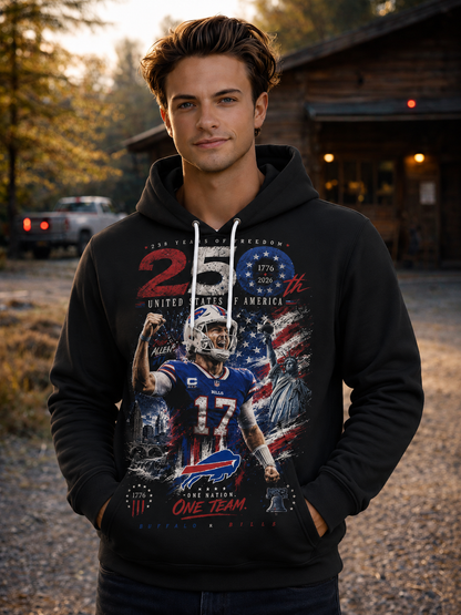 Buffalo Bills Celebrate Americas 250th Anniversary Hoodie
