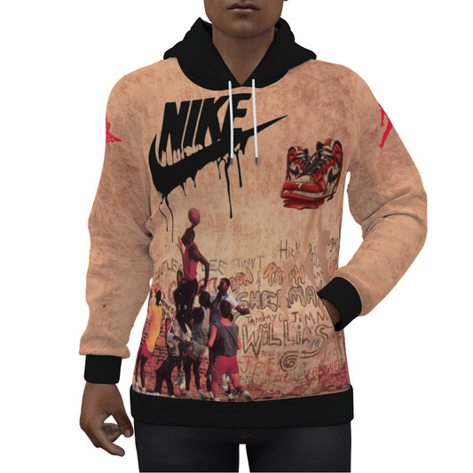 Michael Jordan Playground Graffiti Wall Hoodie