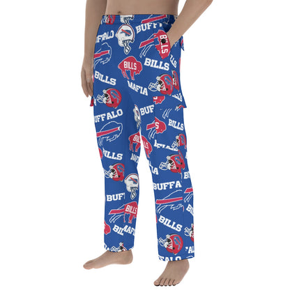 Buffalo Bills Collage Men's Pocket Cargo Pants