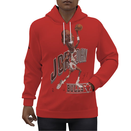 Michael Jordan Salem Old School Red Hoodie