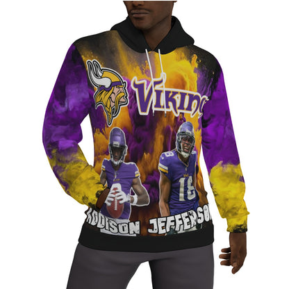 Minnesota Vikings Jefferson and Addison Hoodie