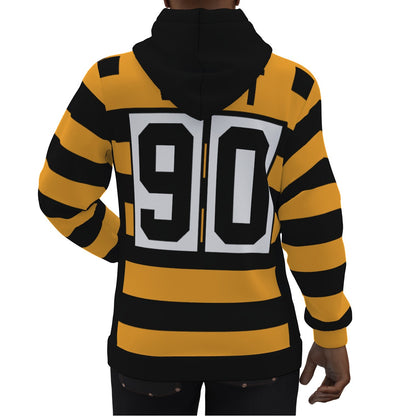 TJ Watt Pittsburgh Steelers Bumble Bee Jersey Hoodie