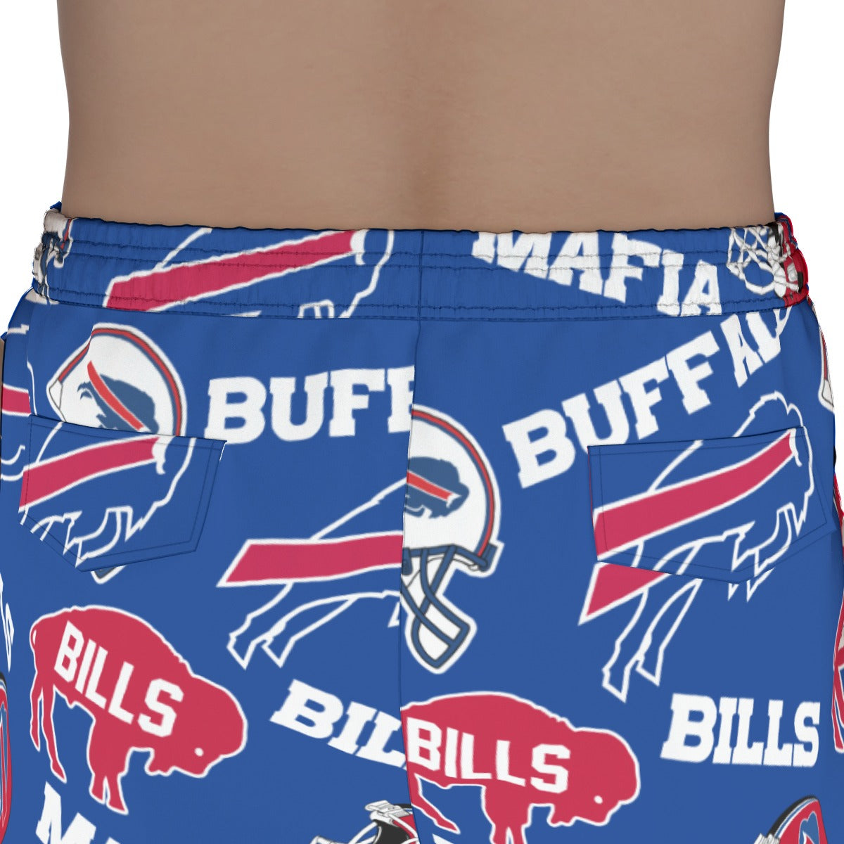 Buffalo Bills Collage Men's Pocket Cargo Pants