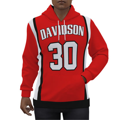 Steph Curry Davidson Red Jersey Hoodie