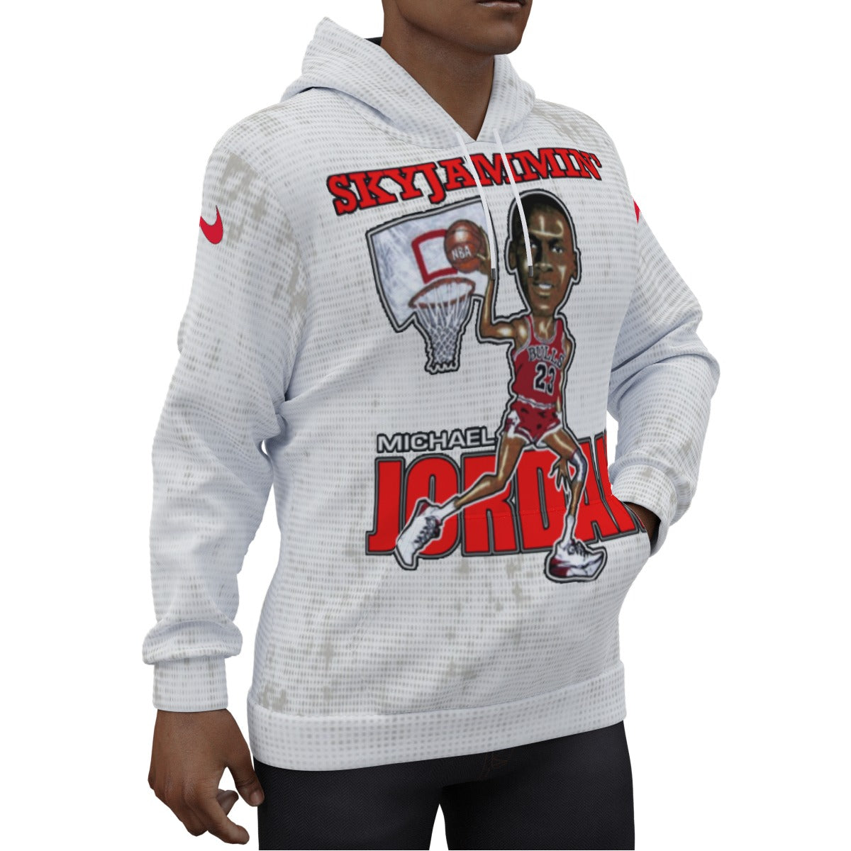 Michael Jordan Skyjammin Vintage White Hoodie