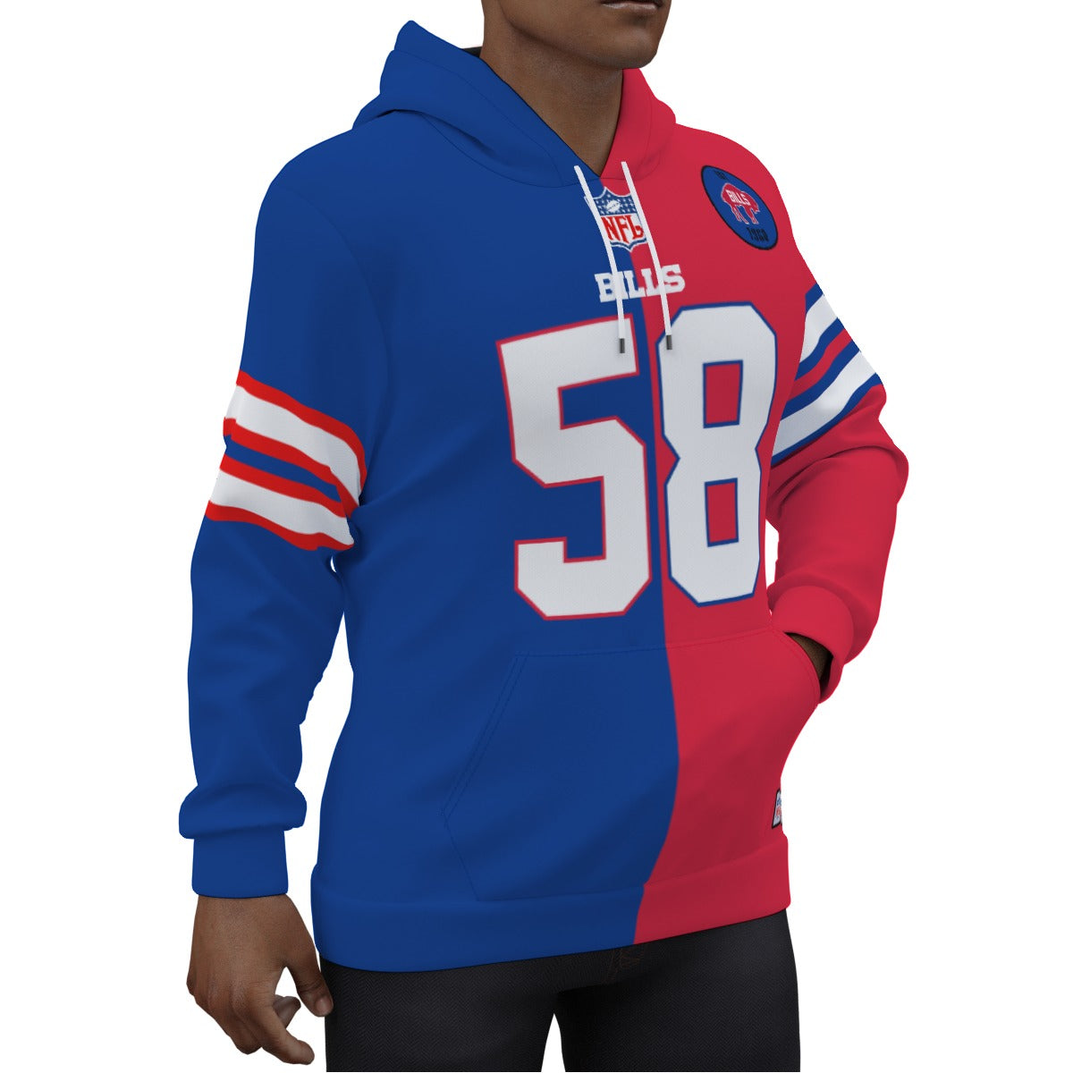 Buffalo Bills Matt Milano 1/2 1/2 Jersey Hoodie