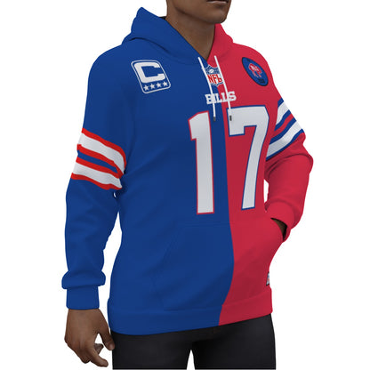 Buffalo Bills Josh Allen 1/2 1/2 Jersey Hoodie