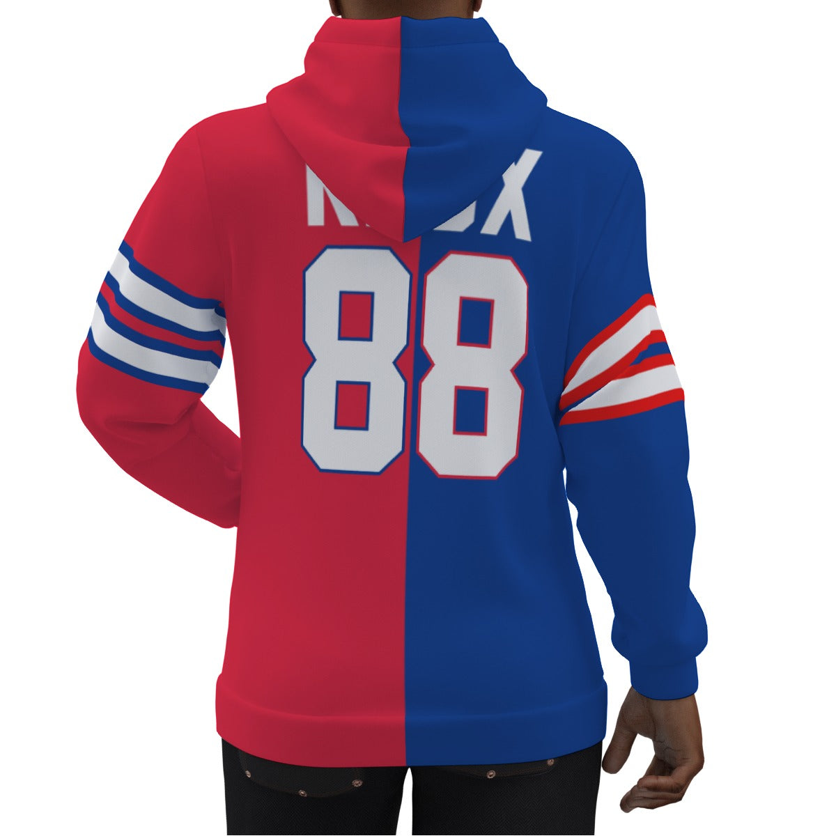 Dawson Knox Buffalo Bills 1/2 1/2 Jersey Hoodie