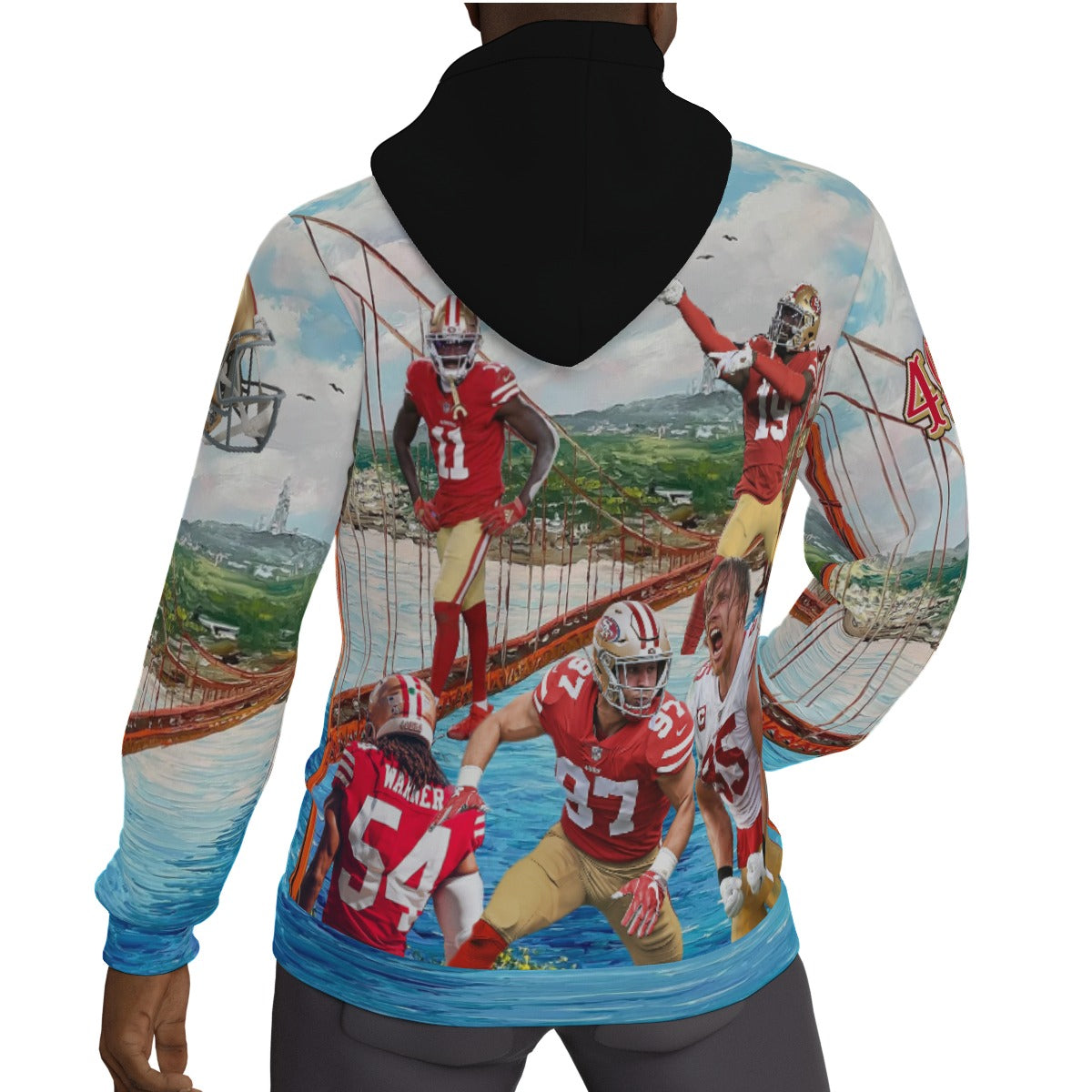 San Francisco 49ers Team Collage Fleeced Lined Hoodie