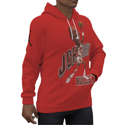 Michael Jordan Salem Old School Red Hoodie