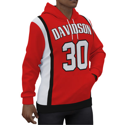 Steph Curry Davidson Red Jersey Hoodie