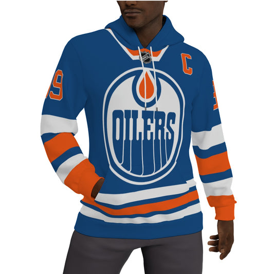 Wayne Gretzky Edmonton Oilers Fleeced Lined Jersey Hoodie