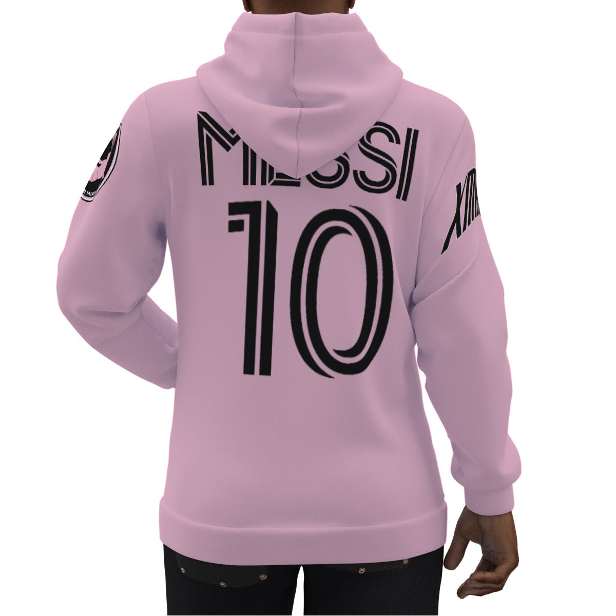 Lionel Andres Messi Inter Miami Pink Jersey Hoodie