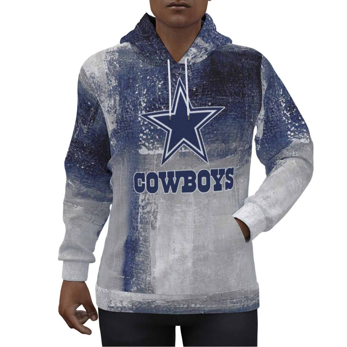 Dallas Cowboys Abstract Paint Hoodie Version 1