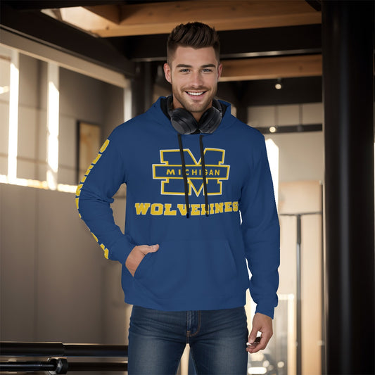 University of Michigan Wolverines Blue Hoodie Version 2