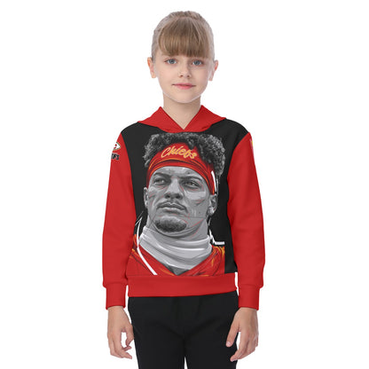 Youth Patrick Mahomes Kansas City Chiefs Portrait Hoodie