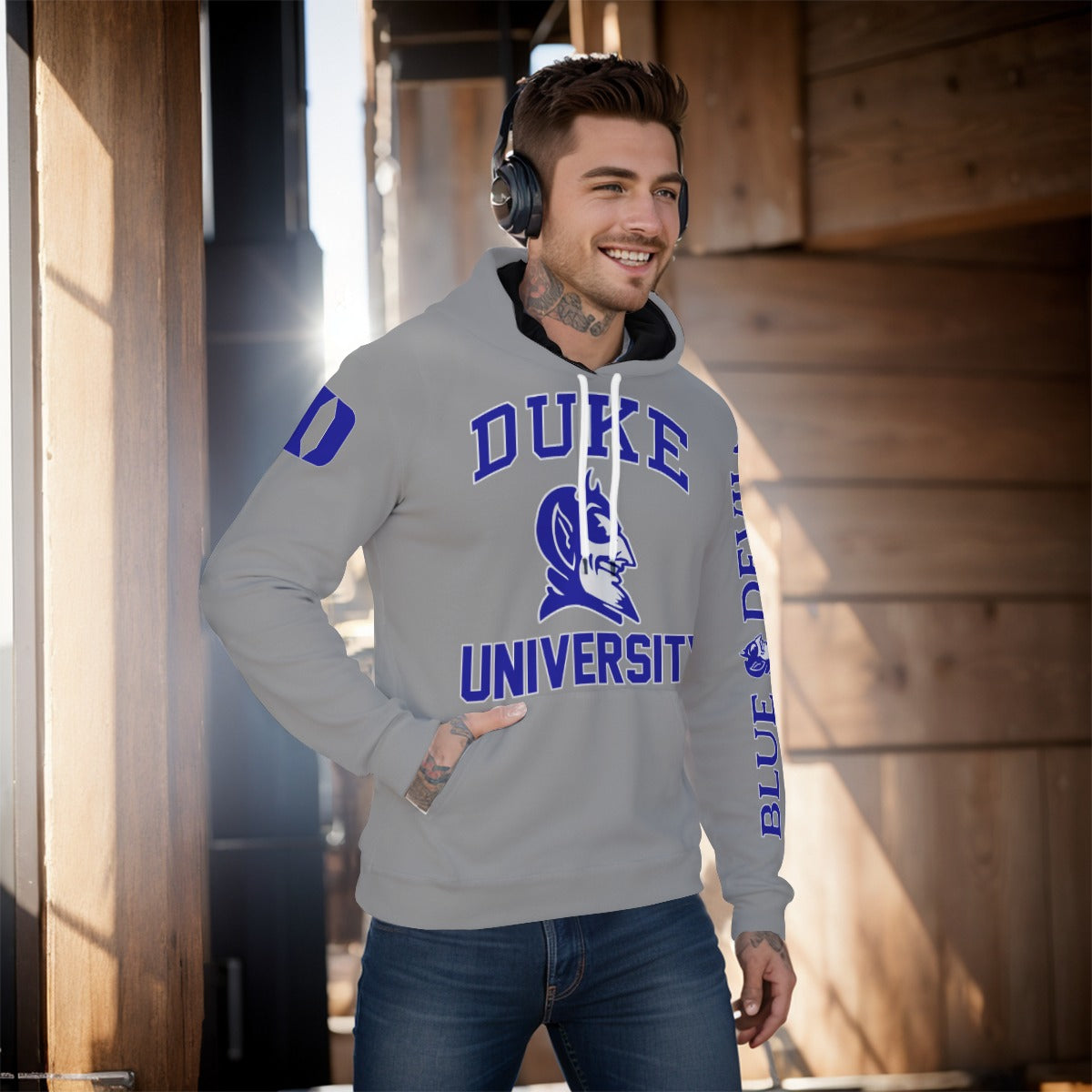 Duke University Gray Hoodie Version 2