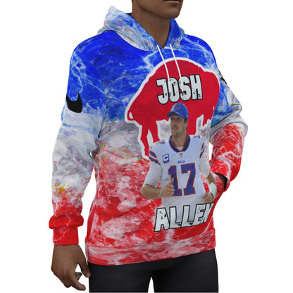 Josh Allen Electric Hoodie Buffalo Bills