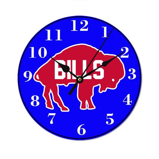 Buffalo Bills Old Logo Wooden Clock