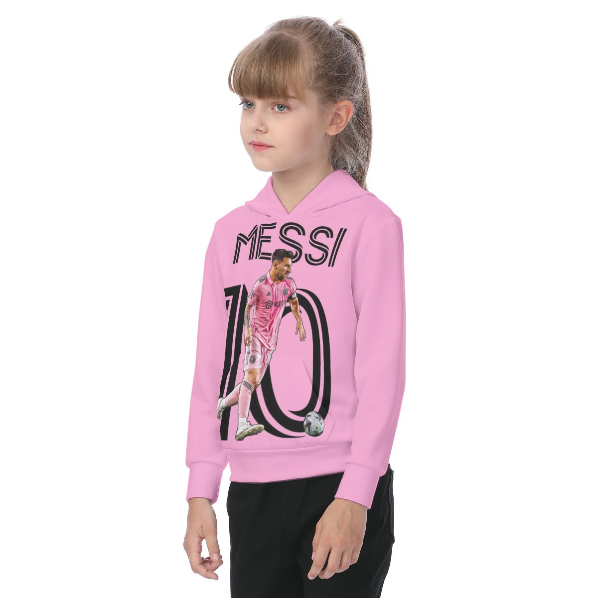 Youth Messi Player Fleeced Lined Hoodie