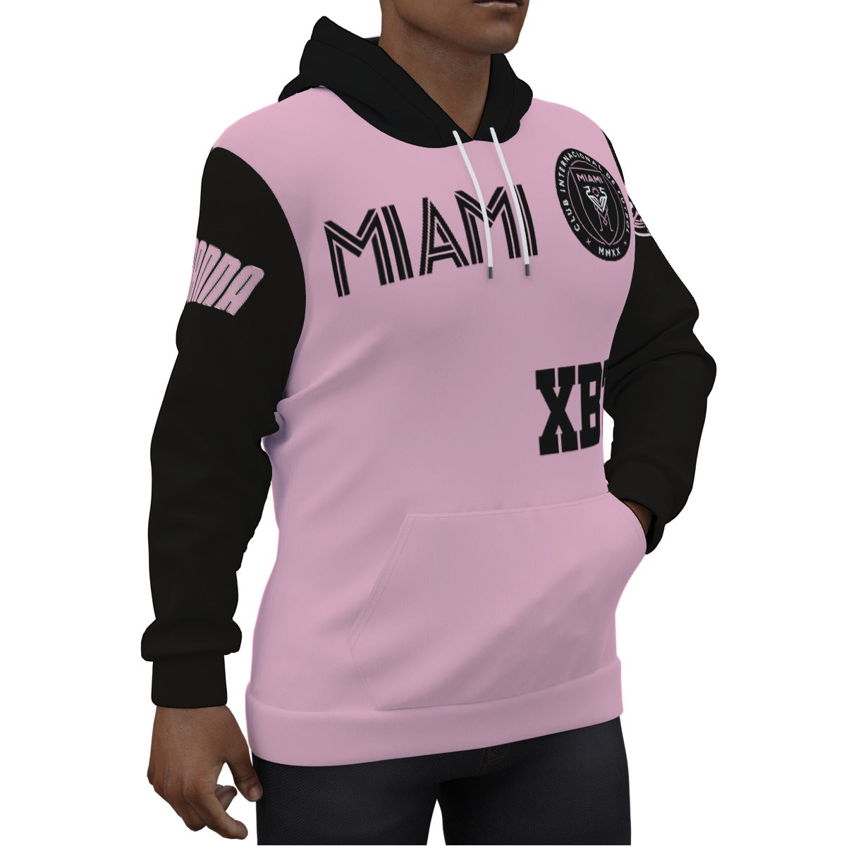 Lionel Andres Messi Inter Miami Pink/Black Jersey Hoodie