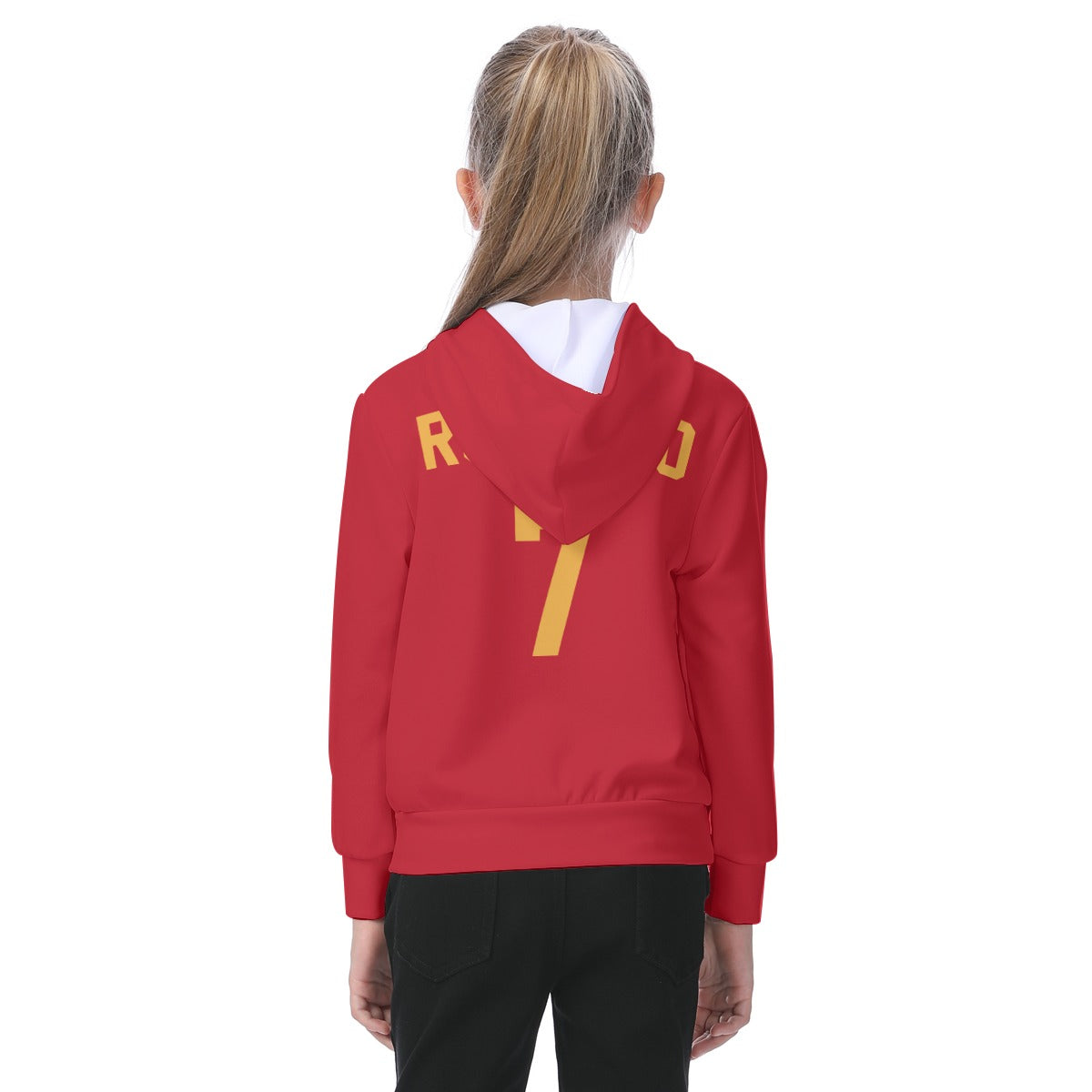 Youth Cristiano Ronaldo Fleeced Lined Hoodie Version 1