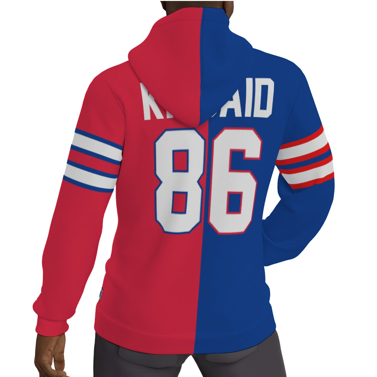 Dalton Kincaid Buffalo Bills 1/2 1/2 Fleeced Lined Jersey Hoodie