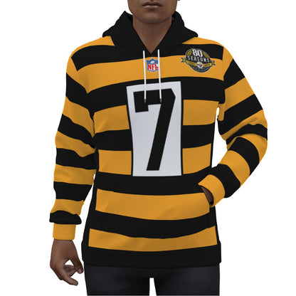 Ben Roethlisberger Pittsburgh Steelers Bumble Bee Jersey Hoodie