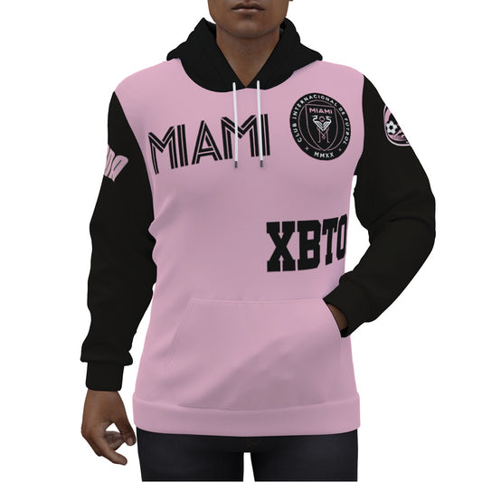 Lionel Andres Messi Inter Miami Pink/Black Jersey Hoodie