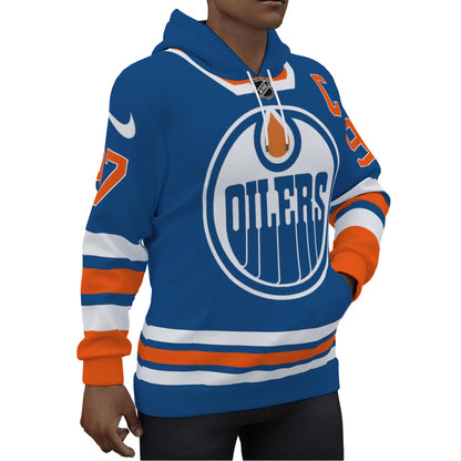 Connor McDavid Edmonton Oilers Jersey Hoodie