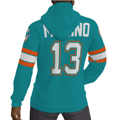 Dan Marino Fleeced Lined Mitchell and Ness Hoodie