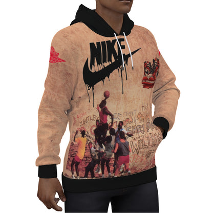 Michael Jordan Playground Graffiti Wall Hoodie