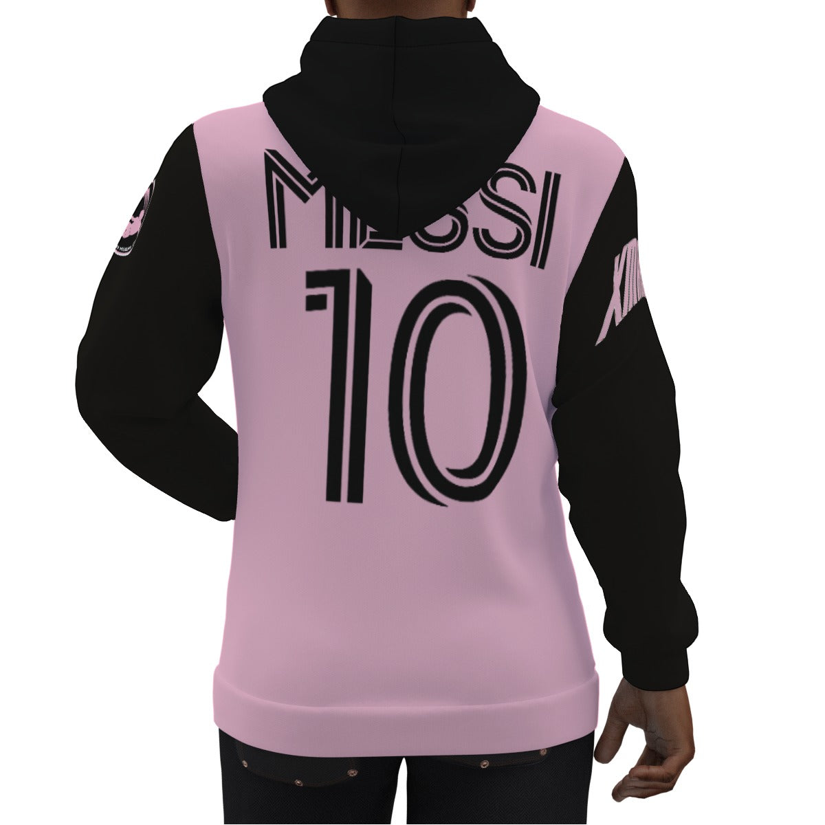 Lionel Andres Messi Inter Miami Pink/Black Jersey Hoodie