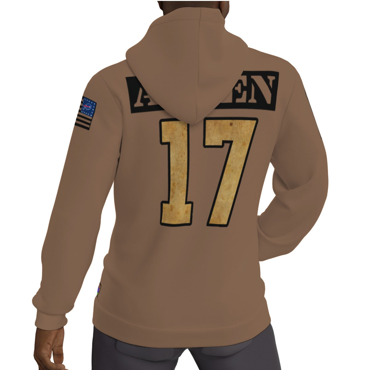 Josh Allen 2023 Salute To Service Fleeced Lined Jersey Hoodie