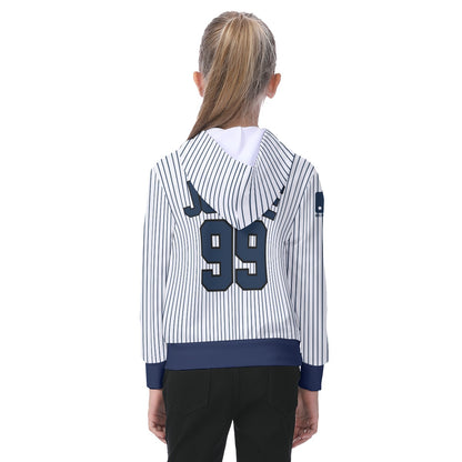 Youth Pin Stripes Aaron Judge Jersey Hoodie