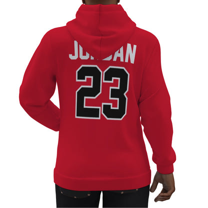 Michael Jordan Red Rookie Jersey Hoodie