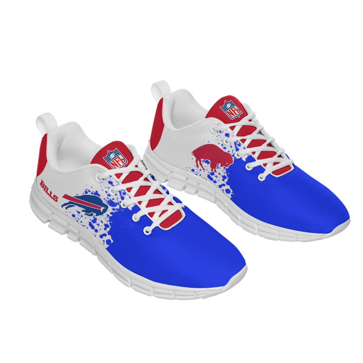 Buffalo Bills Paint Splatter Sneakers