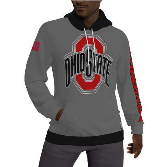 Ohio State Buckeyes Grey Fleeced Lined Hoodie