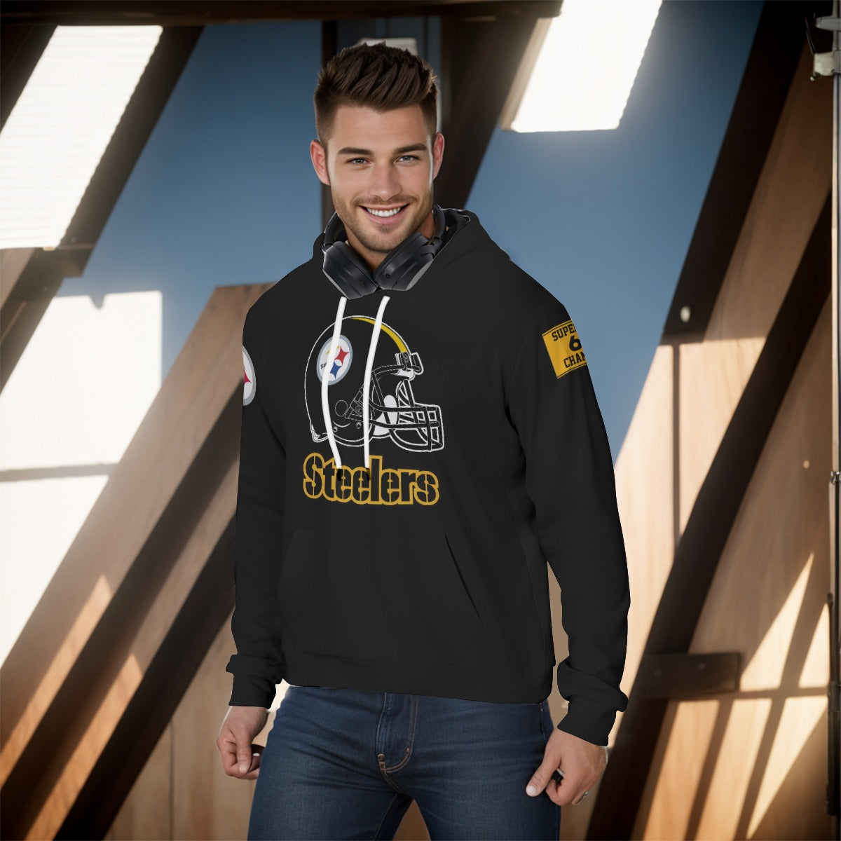 Pittsburgh Steelers Old Helmet Hoodie