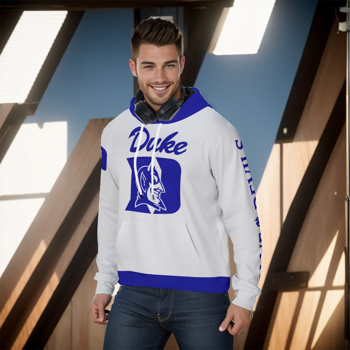 Duke University White Hoodie Version 2