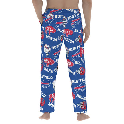 Buffalo Bills Collage Men's Pocket Cargo Pants