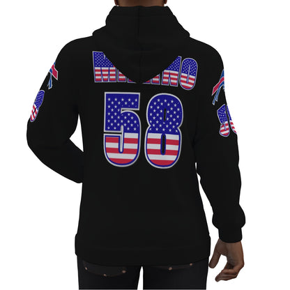 Matt Milano American Flag Buffalo Bills Jersey Hoodie