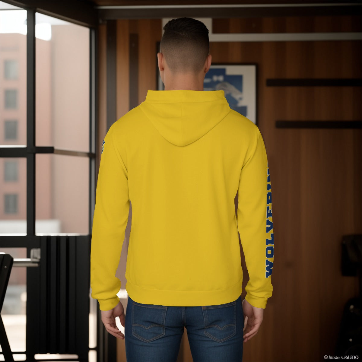 University of Michigan Wolverines Yellow Hoodie Version 1