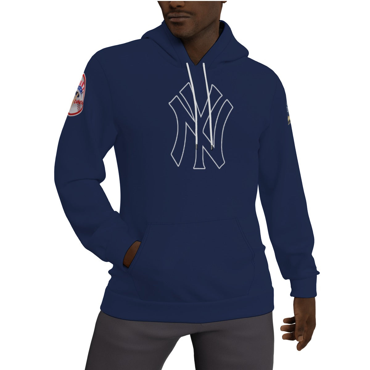 New York Yankees Blue Fleeced Lined Hoodie