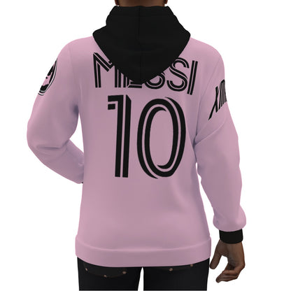 Lionel Andres Messi Inter Miami Pink Alternative Jersey Hoodie