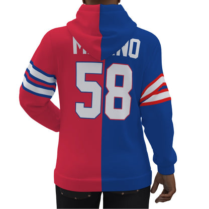 Buffalo Bills Matt Milano 1/2 1/2 Jersey Hoodie