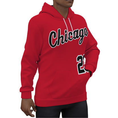 Michael Jordan Red Rookie Jersey Hoodie